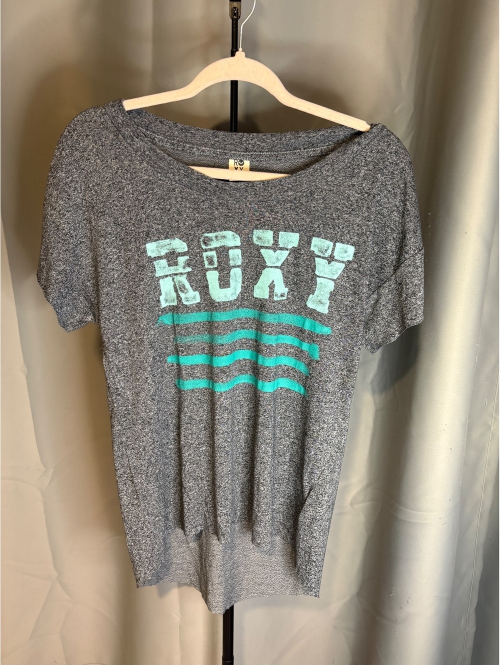 Roxy Gray Graphic Short Sleeve T-Shirt Medium